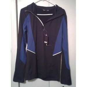 CRIVIT MEN'S JACKET SIZE MEDIUM BLACK/BLUE PULL-OVER JACKET!! ATHLETIC STYLE